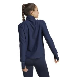 Adidas Own The Run Half Zip Shirt Femme -Run Style Soldes 2fb6f86eacdf3fb364f9b5bc77c0b943261f26e3 IL4118 5 APPAREL On Model Back View white 1