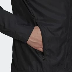 Adidas Marathon Jacket Homme -Run Style Soldes 5f834b7f0827d18000c40f475be8f294a8f2387d Marathon 3 Stripes Jack Zwart GM1410 42 detail 1